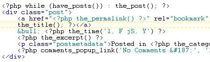 Wordpress archive.php template