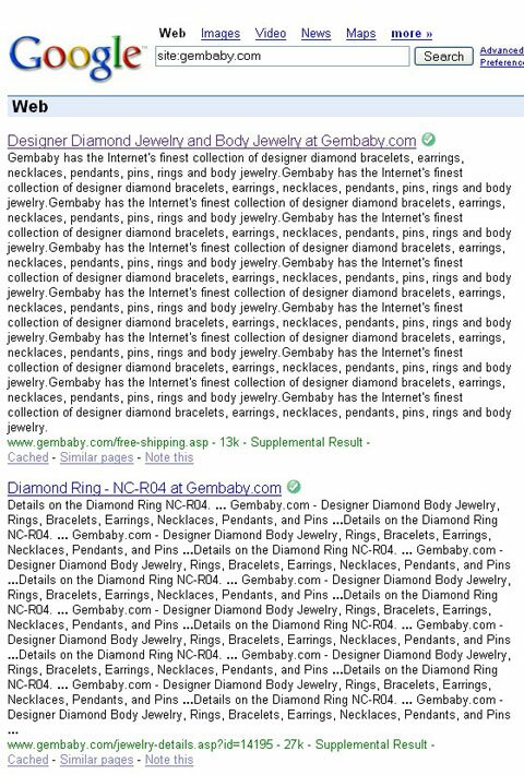 google site command bugged